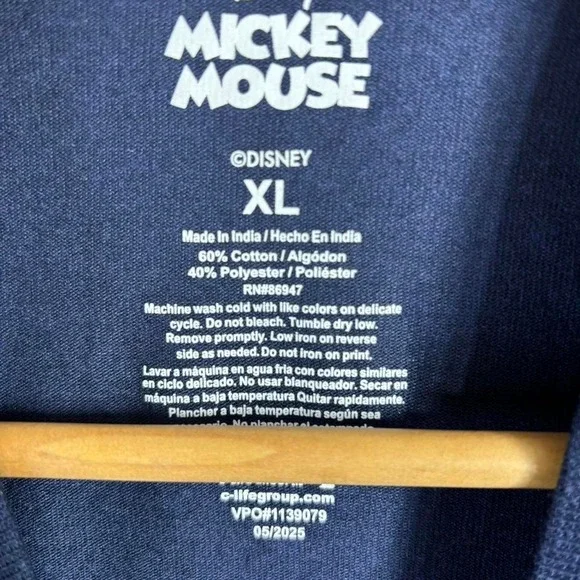 Disney Mickey Mouse Halloween navy blue cotton t-shirt Size XL Adult #halloween